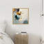 «Abstraction Aqua Blooms IV» par Wrenn, reproduction d'art sur toile encadrée-348306804