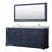Avery 80 " W Freestanding Standard Double Vanity Bathroom Vanity With Stone Top with Mirror-41604559-80214063
