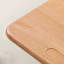 Table d'appoint rectangulaire en bois massif Burlywood+Blanc+Acier au carbone+Plastique
