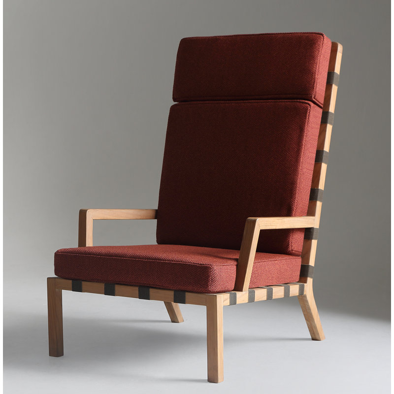 Strap Outdoor Teak Lounge Chair