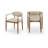 Riccio Vegan Leather Upholstered Dining Arm Chair-27620710-6766398