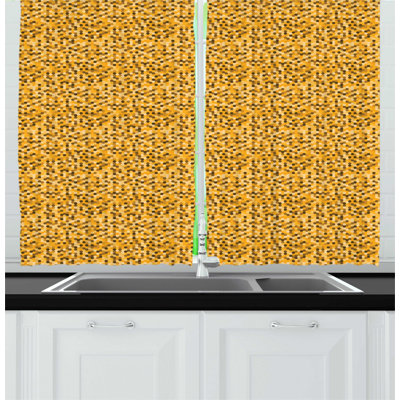 Geometric Kitchen Curtain