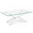 Modern Tempered Glass Coffee Table with Metal Base, Rectangular Living Room Dining Table-1868259117-1868259119