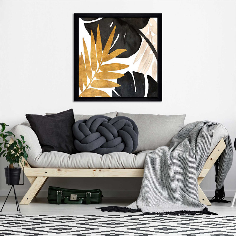 «Modern Tropics II (Square)» par Lanie Loreth, reproduction, Cadre noir, H 25,5 po x l 25,5 po x P 1 po