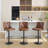 Faux Leather Swivel Adjustable Height Bar Stool with Backs Set of 3-907097221-907097222