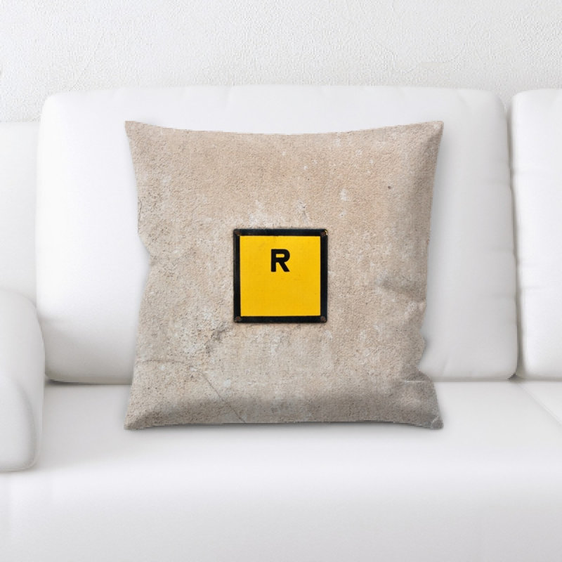 Wall Microsuede Reversible Throw Pillow