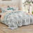 Bedsure 100% Cotton Soft Reversible Flower Bedding Set