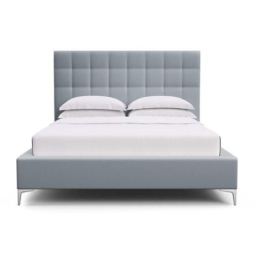 Bryant Upholstered Bed, Queen, Natural, Vintage Leather Pumice