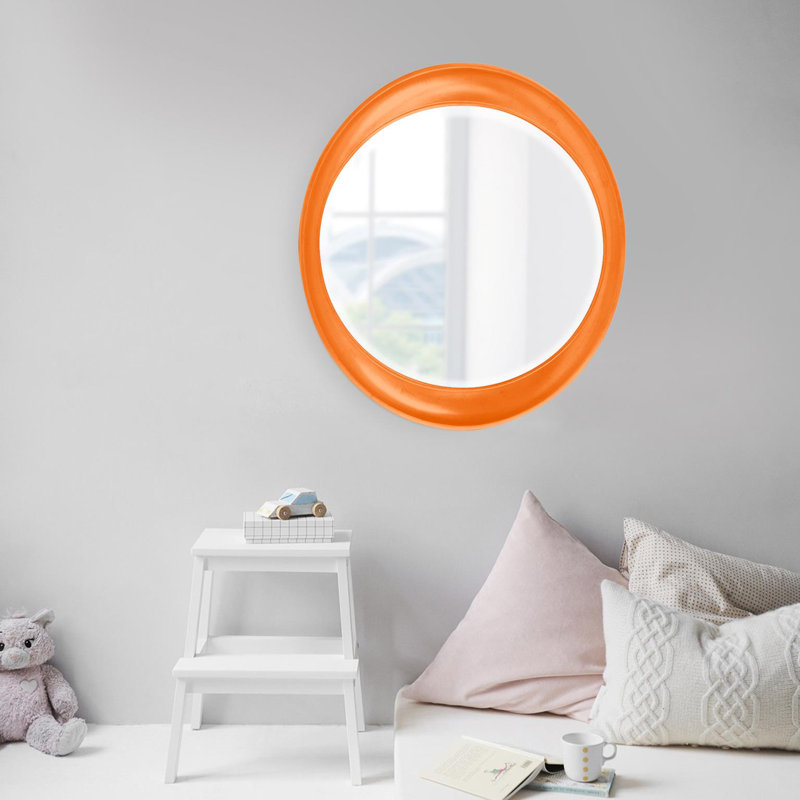 Miroir mural Contemporary, Orange