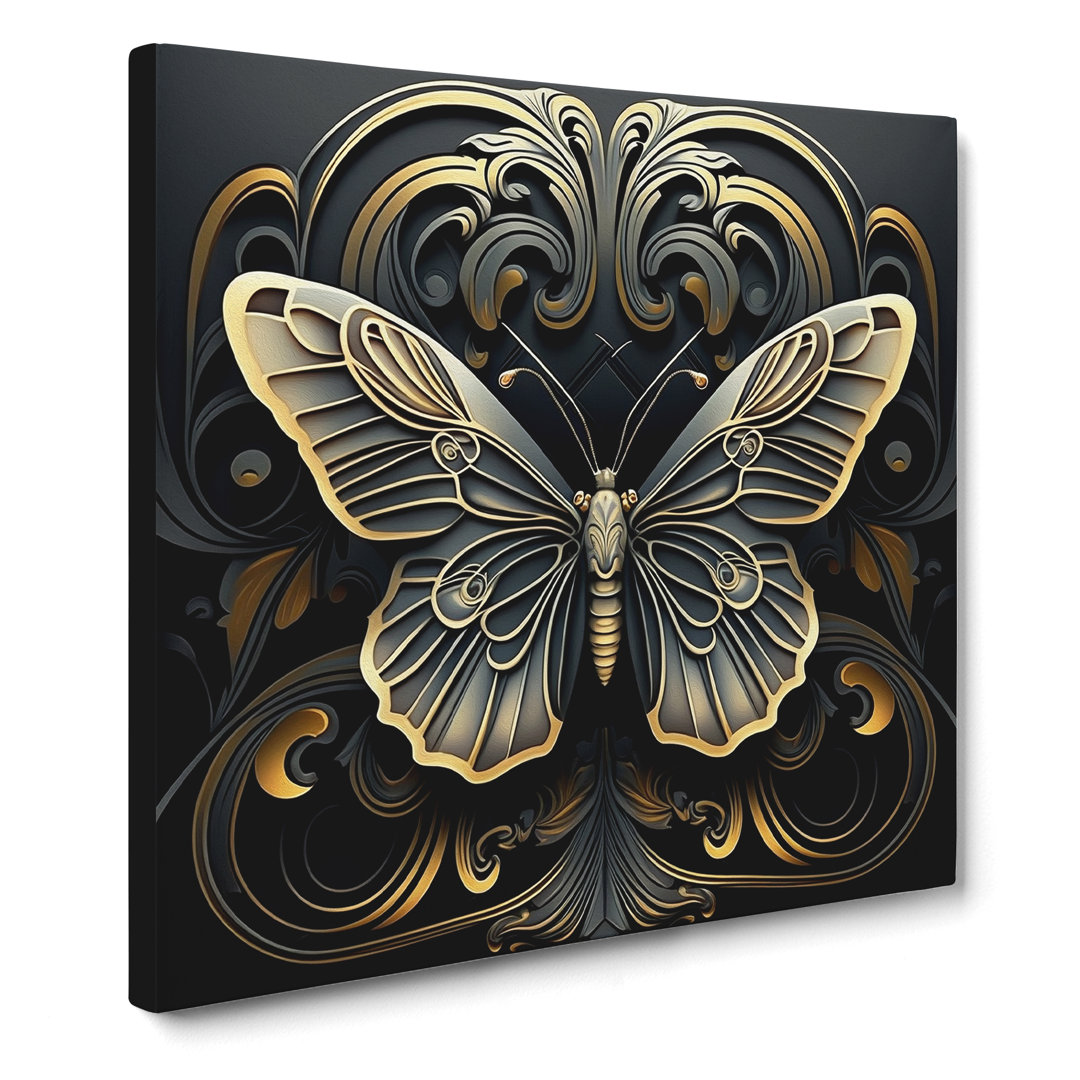 Schmetterling Art Deco No.1 - Druck