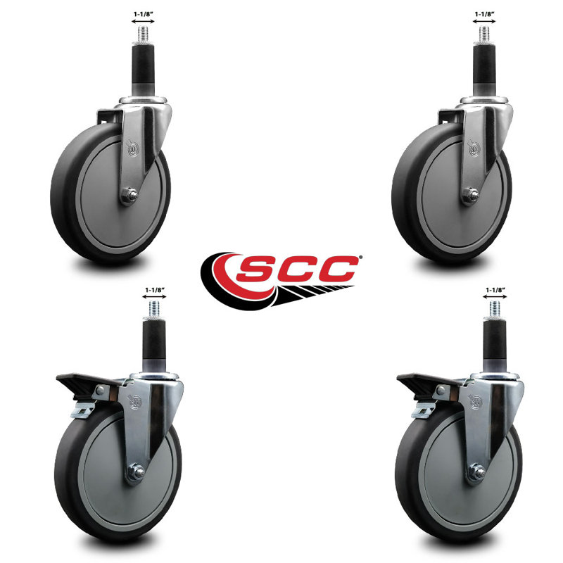 Ensemble de roulettes extensibles en caoutchouc Thermoplastic