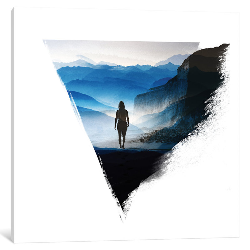 « darker than blue », reproduction d’impression sur toile tendue, H 12 po x l 12 po x P 0,75 po, Toile tendue, Pas de tapis
