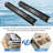 22 Inch Drawer Slides 6 Pairs (12Pcs) Full Extension Ball Bearing Drawer Slides 3 Fold Full Stretch Side Mount Drawer Slides 100 LB Capacity Drawer Slide 22" Black