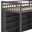 Loft Bed With Open Storage Shelves And Built-In Ladder