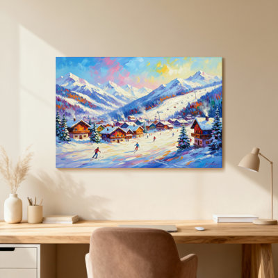Scène de paysage d'hiver
