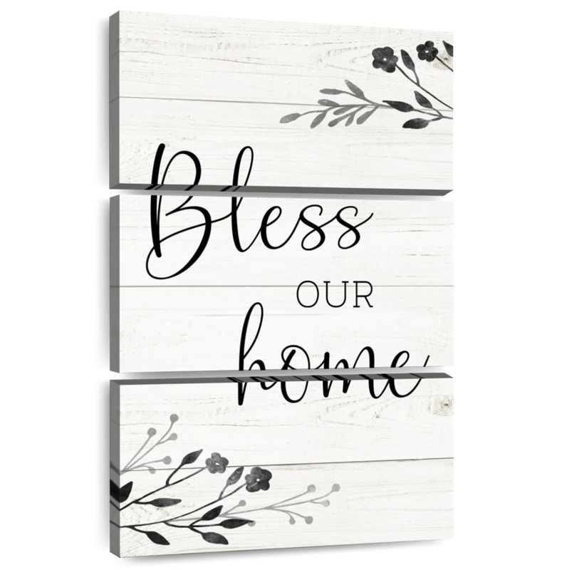 Plaque murale Kema Bless Our Home, H 45 po x l 28 po