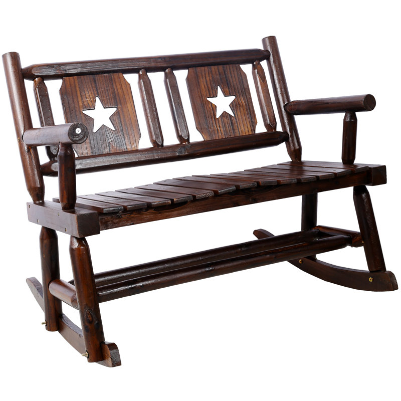 Banc d'extérieur en bois pour 2 personnes