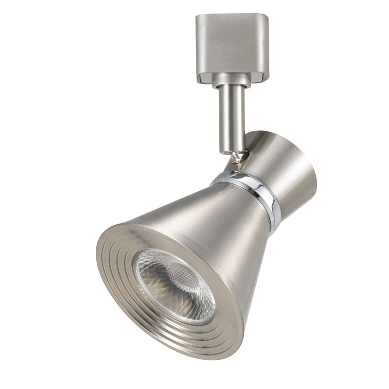 Tête en aluminium coulé à DEL, Acier brossé