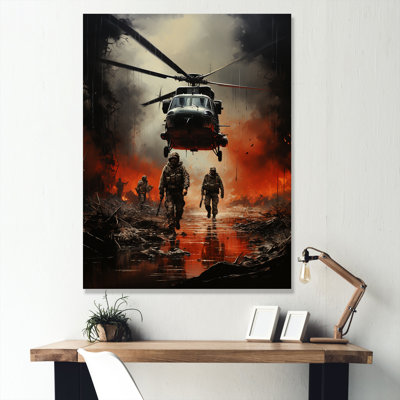 " Abstract Military Battlefield Reflections I "