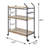 Versatile And Stylish 2-Shelf Oak Serving Cart For Various Occasions