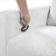 Fauteuil inclinable contemporain pivotant confort à mouvement coulissant de mobilier de salon en tissu de chenille luxueux 1pc