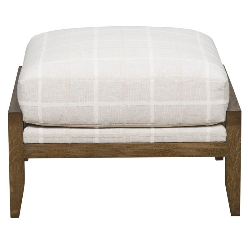 Wainscott Ottoman, Worthy Snow, Casa Blanca
