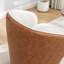 Stith Velvet Upholstered Swivel Barrel Chair-982010712