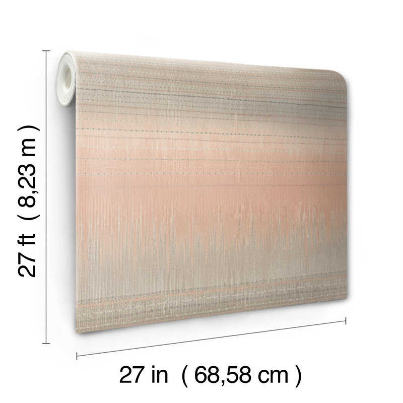 Papier peint Desert Textile, Rose