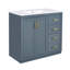 Ensemble de meuble-lavabo 36 po avec lavabo en céramique, armoire de rangement en bois massif, ensemble de meuble-lavabo autoportant avec 3 tiroirs et portes à fermeture douce-1373706663
