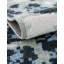 Tapis en polyester tissé à la machine Azion en gris / bleu marine / ivoire-827678587