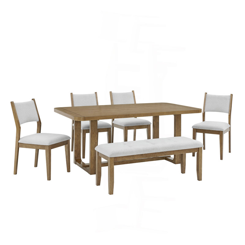 Rectangular Sled Dining Set, 6