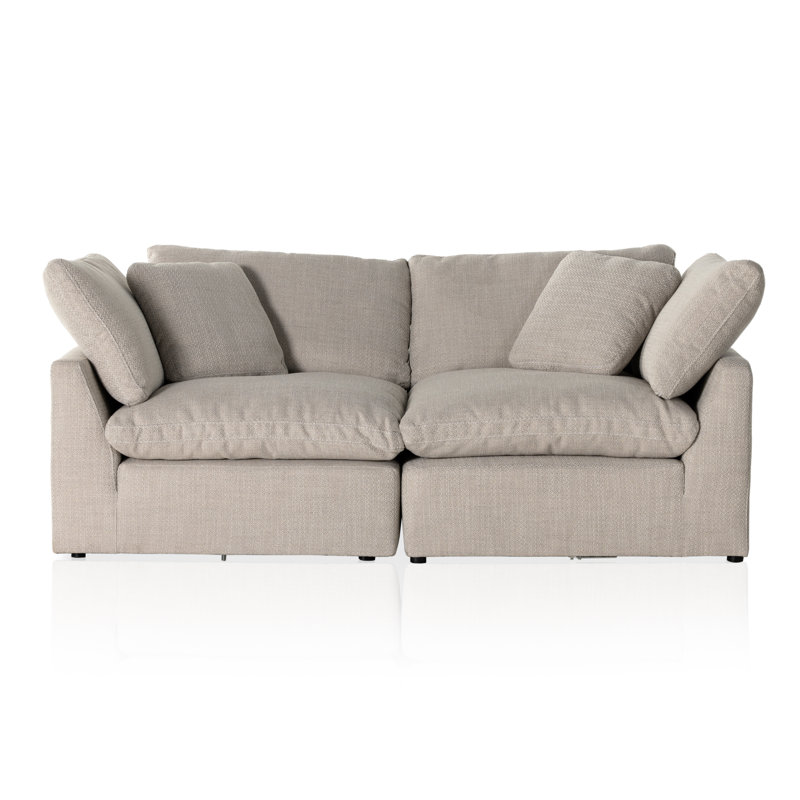 Centrale 2 Piece Sectional Sofa-Dstn Flannel, Gibson Wheat Performance Weave