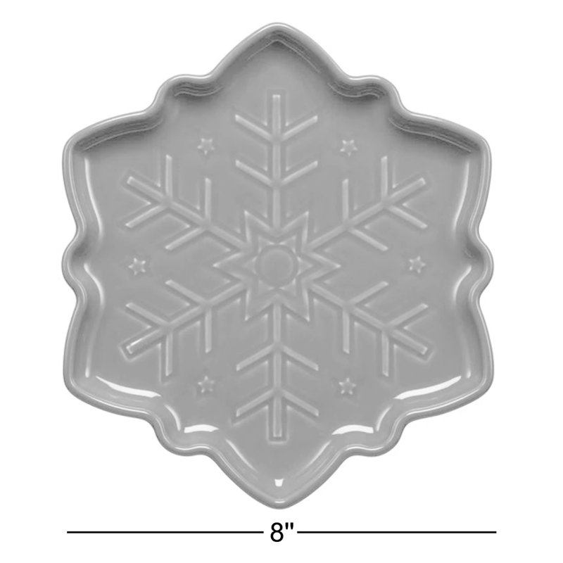 Assiette en forme de flocon de neige Fiesta, Jade
