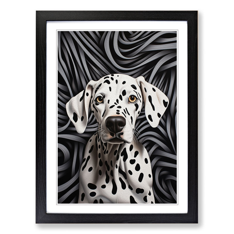 Single Picture Frame Print on Wood, 34cm H x 25cm W, Black Framed