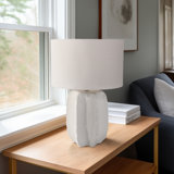 Winston Porter 24" Textured Jagged Table Lamp
