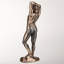 Figurine 11,81 pouces de hauteur en bronze coulé à froid en tigre