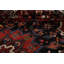 Tapis unique en laine noué à la main de style années 1920 de 10 pi 10 po x 13 pi 6 po Aashif en rouge / noir / bleu