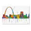 « gateway arche st louis horizon mclr-1 », impression sur toile tendue-17942985