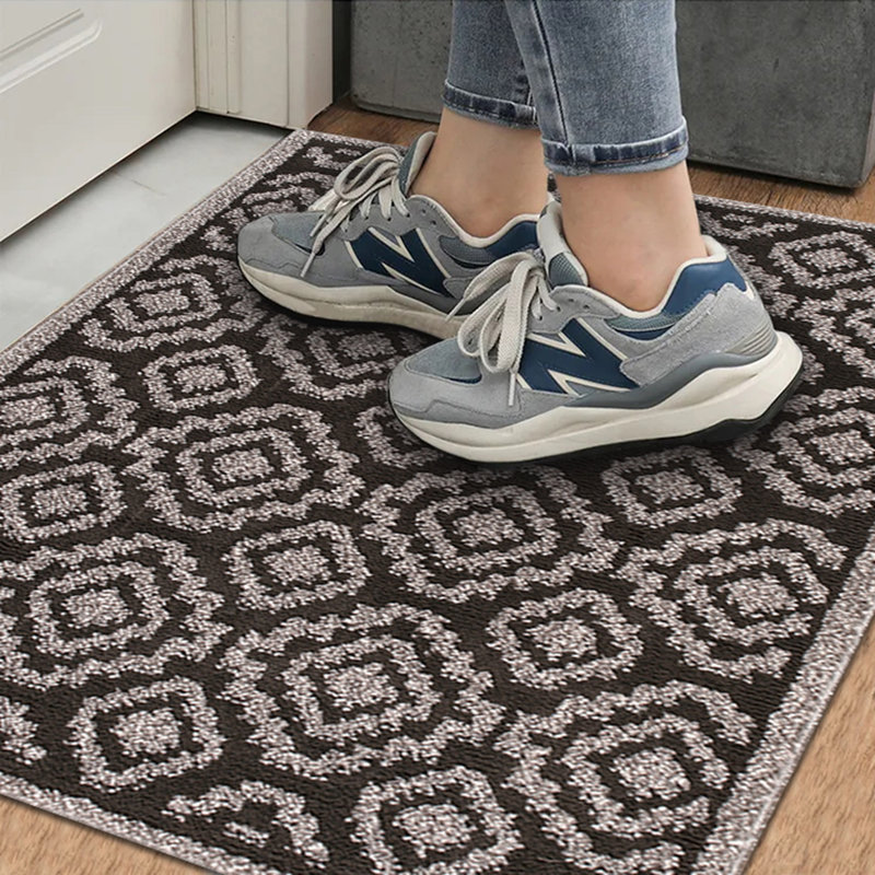 Benaiah Indoor Doormat Washable Doormat for Entryway w/ Non Slip Backing, 32" x 40"