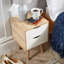 Kennedy 2 Drawer Bedside Storage Table-1177737541