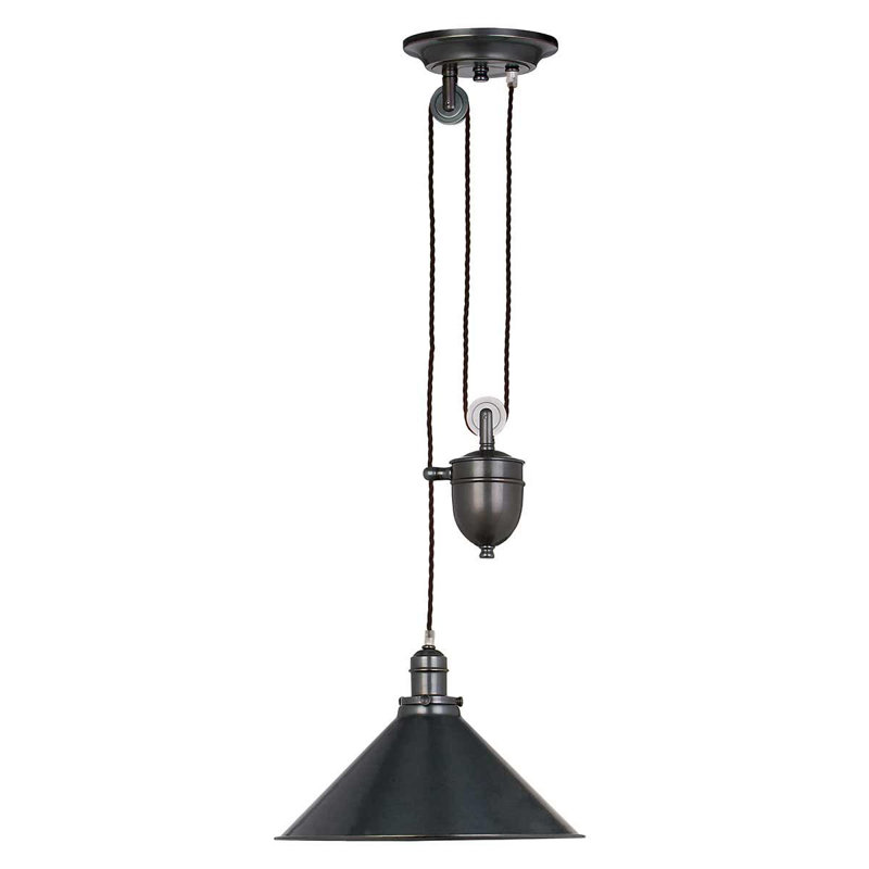 Leanna 1 - Light Cone Pendant, Black