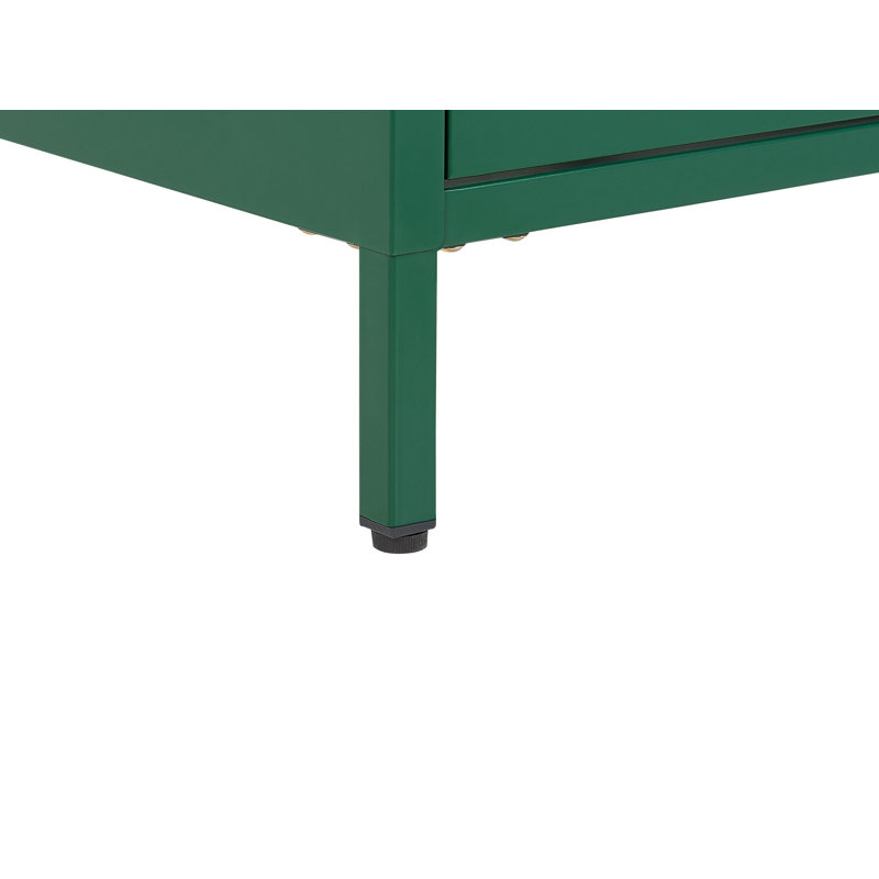 Arturs 2 Drawer Bedside Table, Green