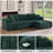 109" Channel Tufted Upholstered L-Shape Sectional Sofa Chaise-532550539-532550534-510887628