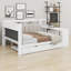 Lit de jour moderne avec couchette, station de charge, lumière DEL, bureau et tablettes de rangement-1352688931
