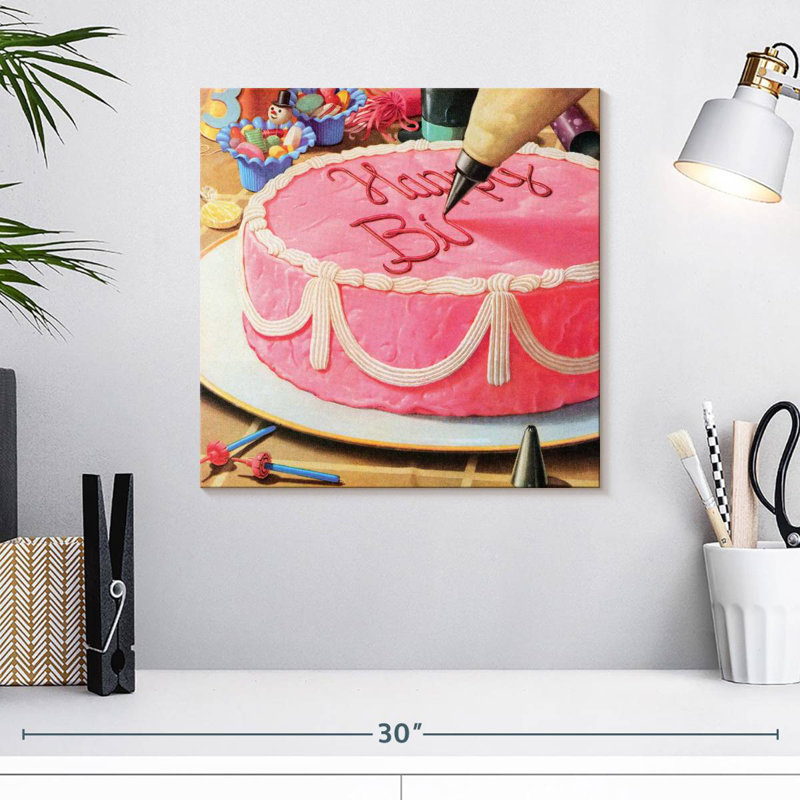 Yarlin Birthday Cake, 16" H x 16" W