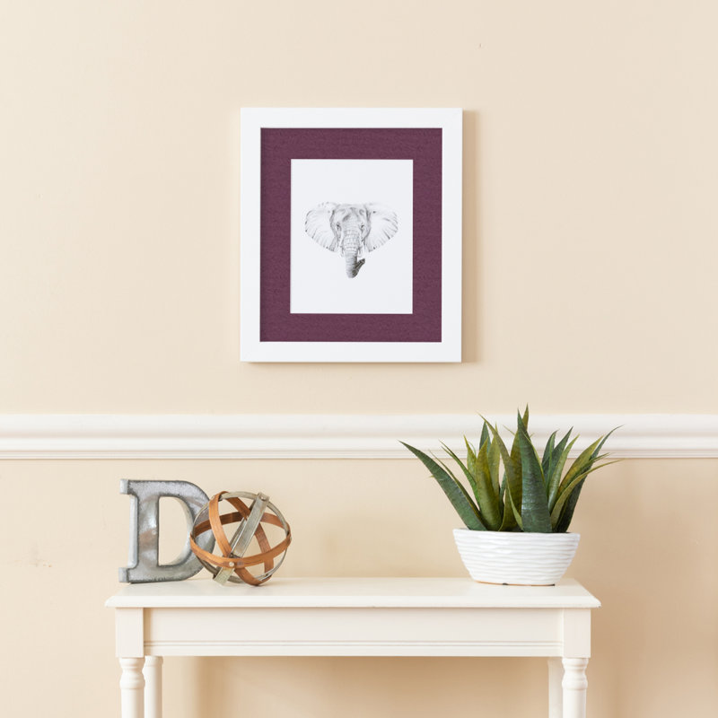 Cadre pour photo simple blanc mat 10 "x 10", Rubis