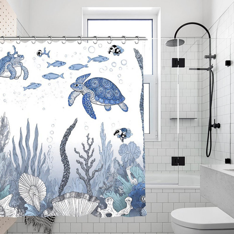 Rideaux de douche Blue Sea Tone