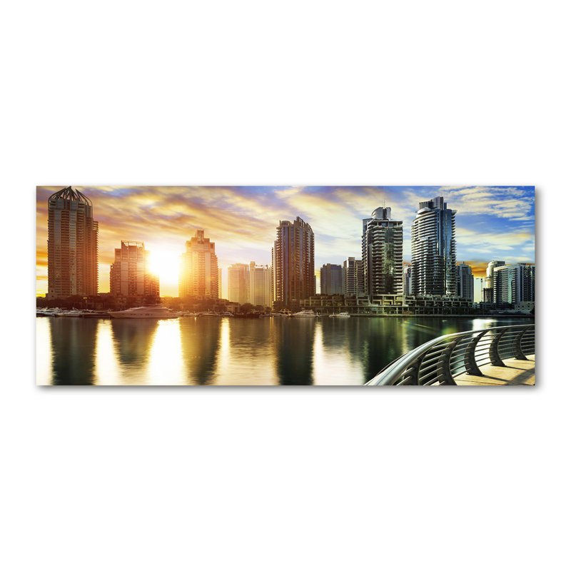 Dubai Sunset - No Frame Print on Canvas