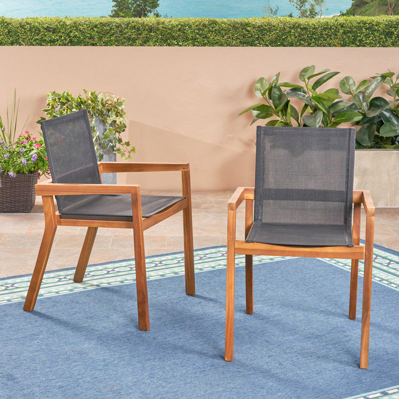 BELFAST DINING CHAIR,Set Of 2, Walnut, Black