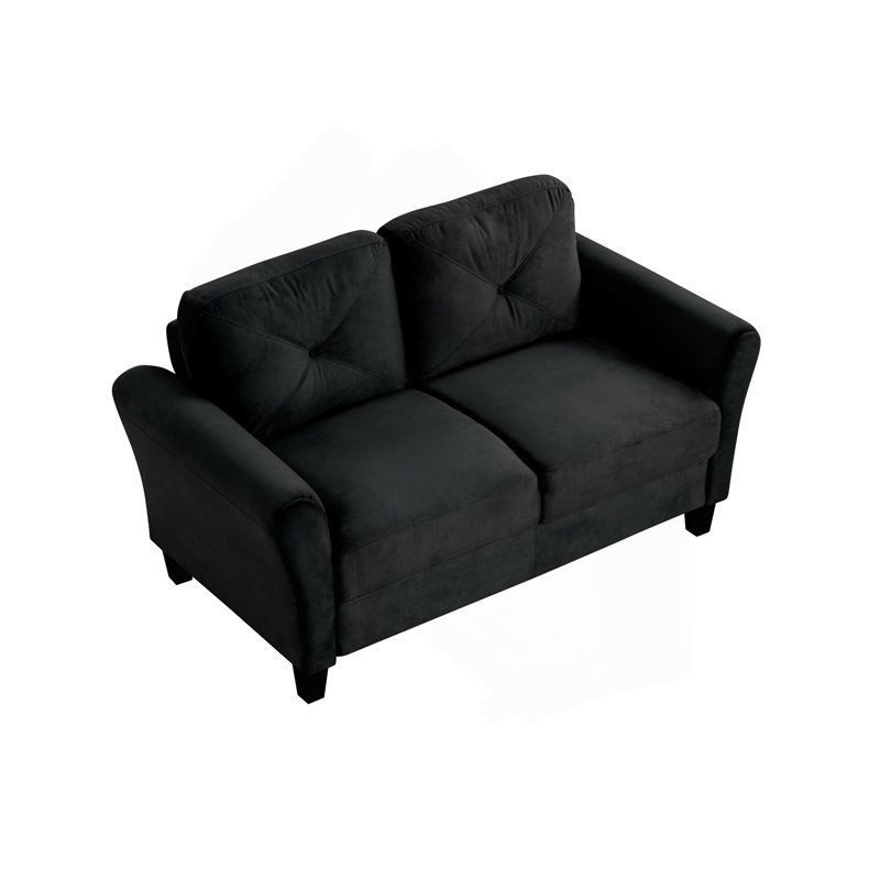 Canapés et canapés modulaires confortables pour le salon, la chambre, le bureau, les petits espaces, Noir